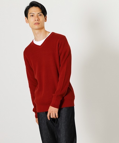 ニット HONEYCOMB V/N KNIT/ハニカムVネックニット2,745円