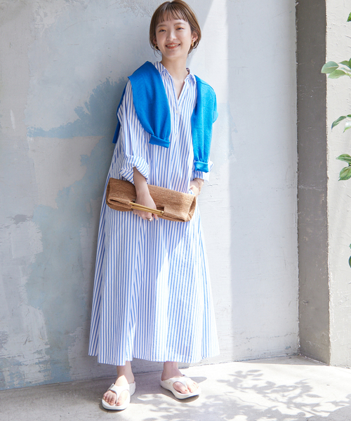 SLOBE IENA（スローブイエナ） ワンピース シャツワンピース コットン