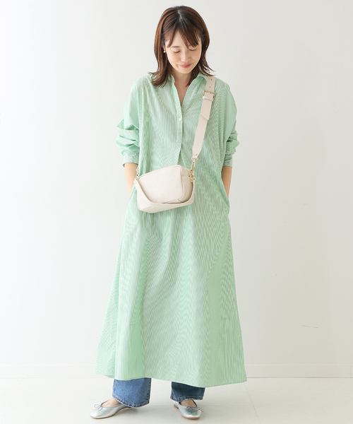 SLOBE IENA（スローブイエナ） ワンピース シャツワンピース コットン