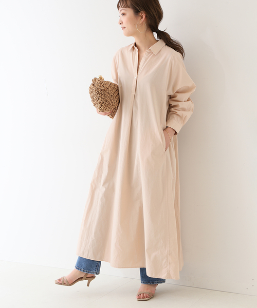 SLOBE IENA(スローブイエナ) ワンピース シャツワンピース コットン SLOBE IENA(スローブイエナ) ワンピース シャツワンピース コットン
