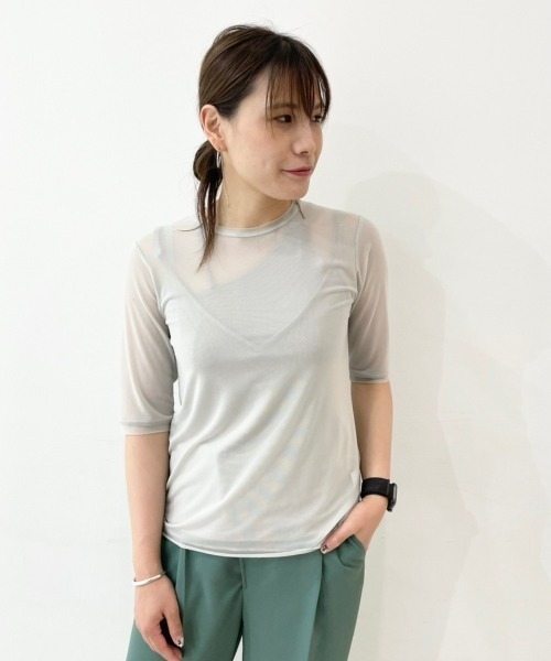 tシャツ Tシャツ レディース AULA AILA（アウラ アイラ）3WAY SHEER PULLOVER/シアプルオーバー｜zozo｜02