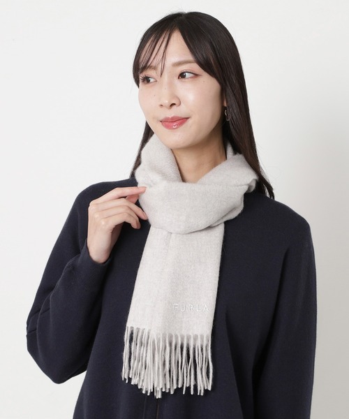 カシミヤ100% マフラー ストール FURLA ストール マフラー カシミヤ100％ 無地 洗える ビッグ