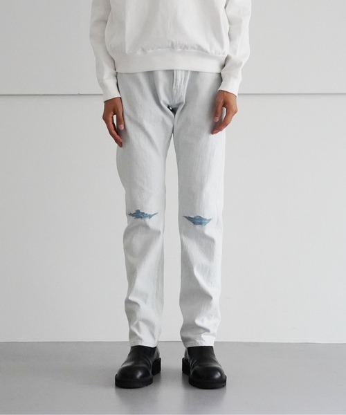 ネオンサイン  N1581d  Albinism destroy denim pants アルビニズムデストロイデニムパンツ メンズ 46 NEON SIGN（ネオンサイン） ジーンズ NEONSIGN Albinism destroy denim