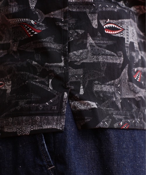 シャツ ブラウス メンズ 「WEB LIMITED」Schott/ショット/HAWAIIAN SHIRT BANDANA SHARK/ハワイアンシャツ｜zozo｜11