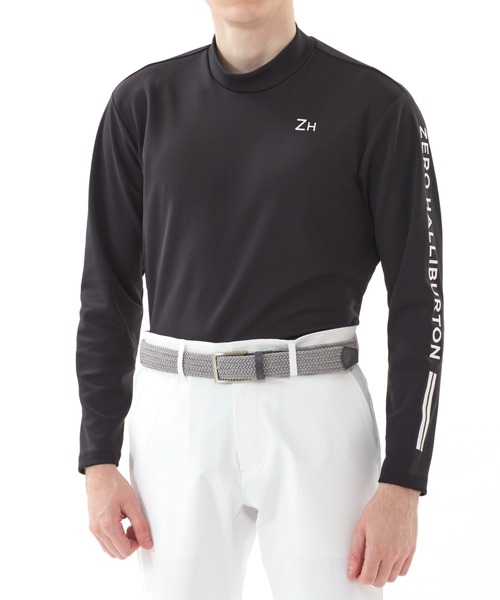 ZERO HALLIBURTON シャツ　モックネック ZERO HALLIBURTON tシャツ ZHG-A17C ECOカラットデルタ ロング