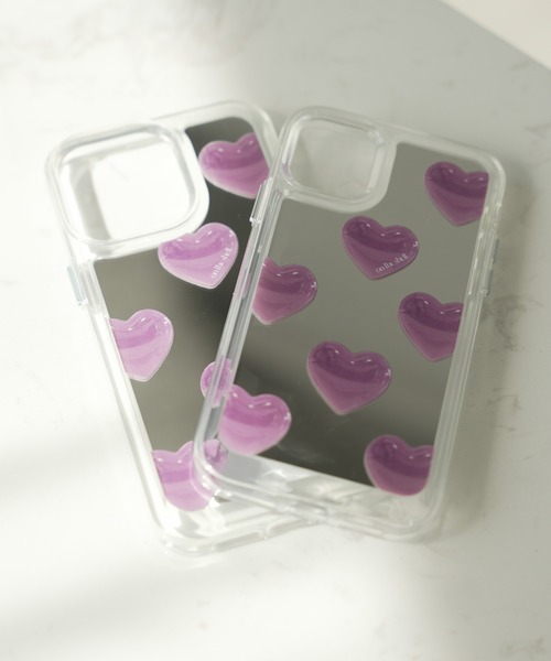 c.u.l スマホケース ハート ミラータイプ iPhoneカバー アイフォン