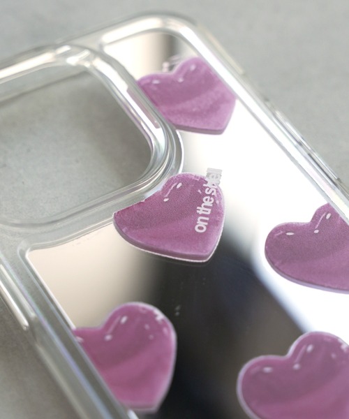 c.u.l スマホケース ハート ミラータイプ iPhoneカバー アイフォン