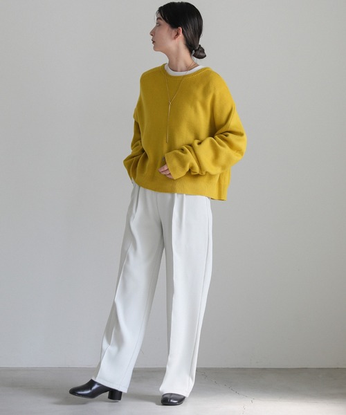 a machine 黄色　ニット　スウェット　24aw a machine 黄色 ニット スウェット 24aw