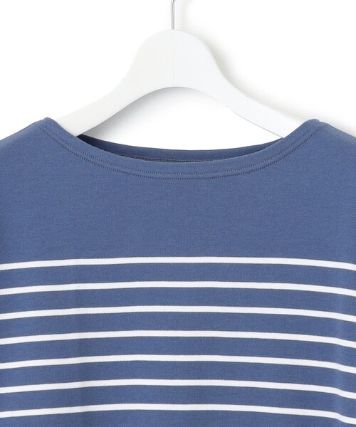 tシャツ 「洗える」Armor-lux スムース ボーダー クロップド カットソー レディース 23区 tシャツ 「洗える」Armor-lux スムース ボーダー