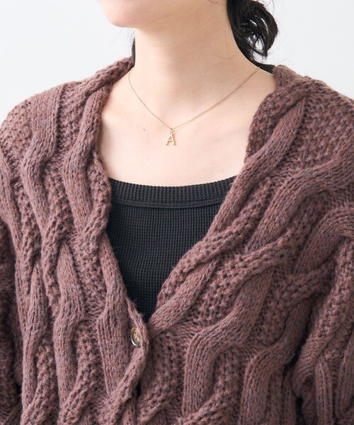 FREAK'S STORE カーディガン ミックス ケーブル レディース