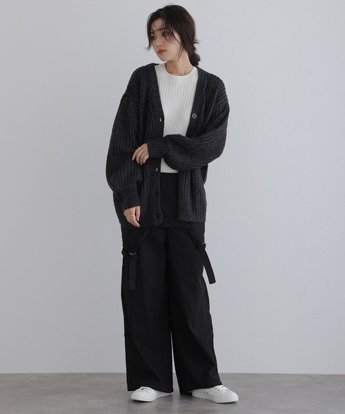 サロペット・オーバーオール・オールインワン Eri ElegChic サロペット オーバーオール ベイカーワイドサロペット