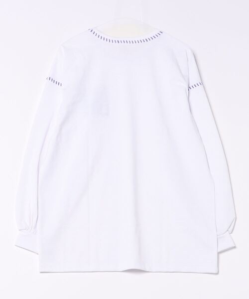 チチカカ（TITICACA） tシャツ カラーステッチ刺繍ロングTシャツ