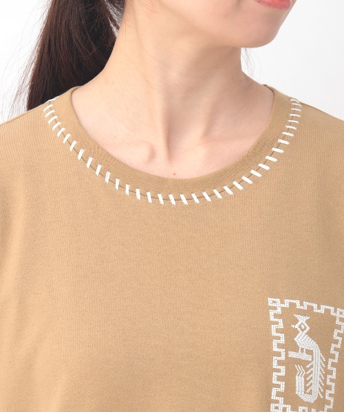 チチカカカットソー♥.｡.:*♡ チチカカ（TITICACA） tシャツ フラワーモチーフ刺繍プルオーバー