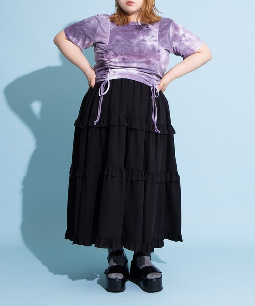 PUNYUS（プニュズ） スカート フリルティアードロングスカート