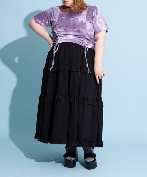 PUNYUS（プニュズ） ロング スカート フリルティアードロングスカート
