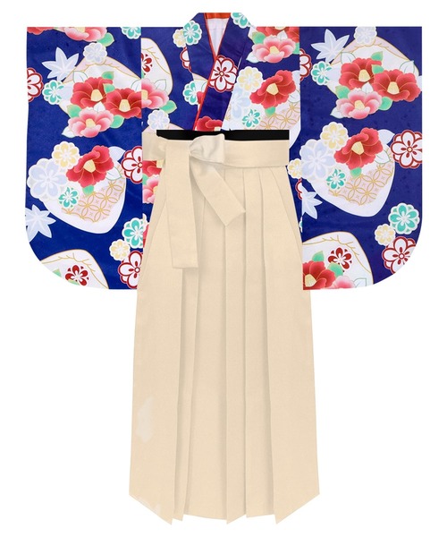 KYOETSU（京越） 着物 簡易袴B 5点セット ジュニア キッズ 子供 女の子