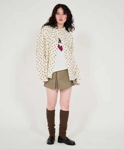 ブラウス シャツ ユニセックス 柄シャツ TINA：JOJUN レディース TINA：JOJUN ブラウス シャツ ユニセックス 柄シャツ レディース