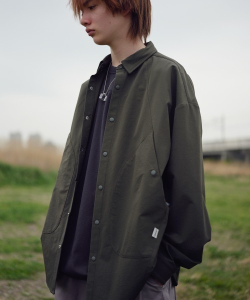 rehacer（レアセル） シャツ : Tech Shirt Jacket / テックシャツ