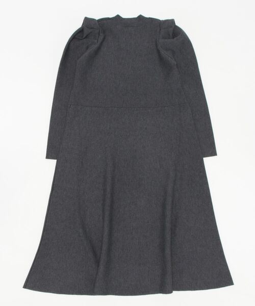LANVIN en Bleu」 ニットワンピース 38 ボルドー レディース 