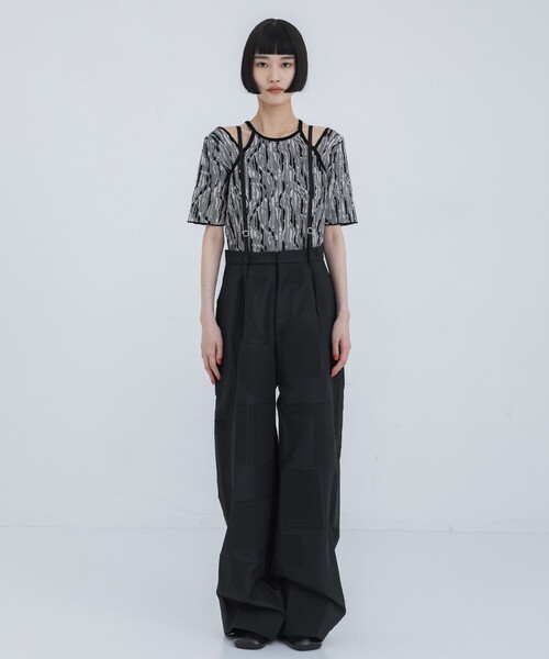IHNN パンツ レディース 「IHNN/イン」BONDING SUSPENDER PANTS 