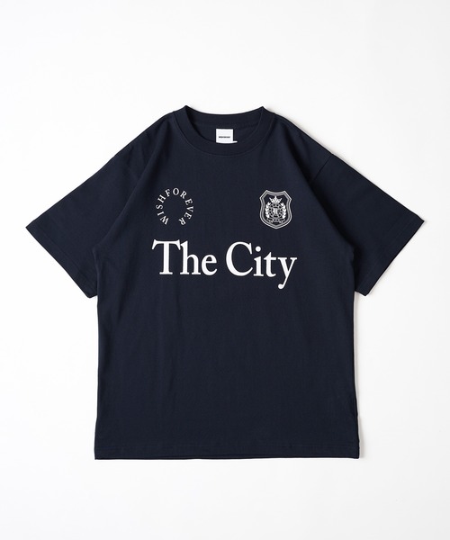 【Paragraph】★25SS・兼用★ウォッシュドサークルロゴTシャツ COOLCODE C.GRAPHY Arch Logo SHORT SLEEVE T-Shirt（Tシャツ