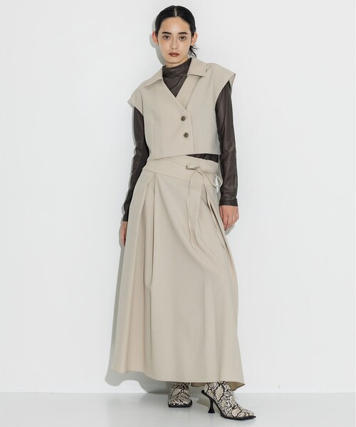 STUDIOUS/ステュディオス　2wayフレアニットスカート　　　サイズ1 2way Flare Knit Skirt(1 BLACK): STUDIOUS: WOMENS｜ STUDIOUS