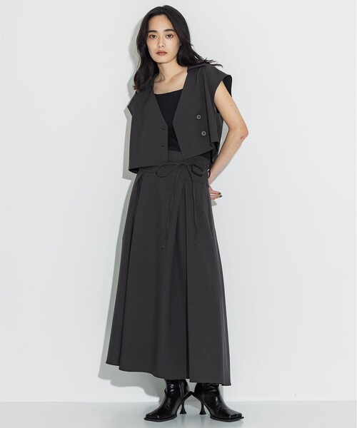 STUDIOUS/ステュディオス　2wayフレアニットスカート　　　サイズ1 2way Flare Knit Skirt(1 BLACK): STUDIOUS: WOMENS｜ STUDIOUS