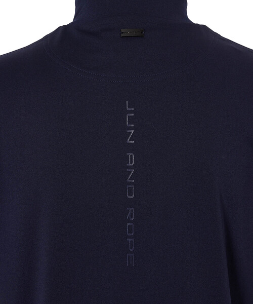 ジュンアンドロペ　モックネック　メンズ JUN&ROPE' tシャツ 「NOIR」「UV」ダブルジャージモックネック