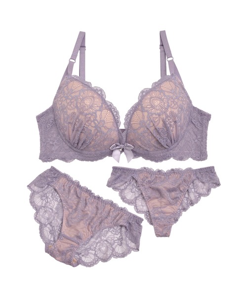 ブラジャー ショーツセット ヴィーナス ヌーディ バック透け フル