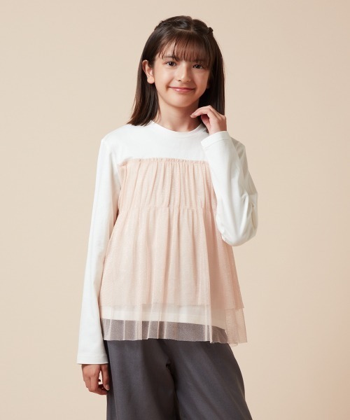 a.v.v tシャツ 「160」ラメチュールドッキングトップス キッズ 子供服