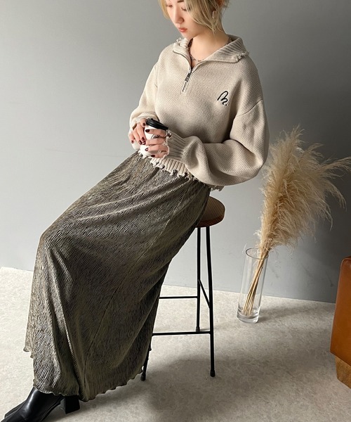 classicalelf（クラシカルエルフ） スカート 光沢感と揺れが美しい