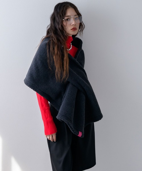 bohmal（ボマール） マフラー ストール ボアビッグマフラー レディース