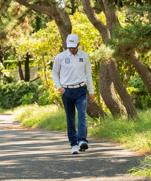 FILA GOLF シャツ 「FILA GOLF/フィラゴルフ」プリント裏起毛長袖