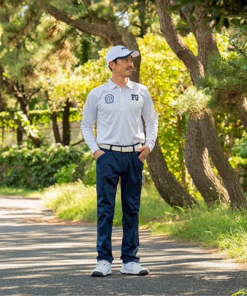 FILA GOLF シャツ 「FILA GOLF/フィラゴルフ」プリント裏起毛長袖