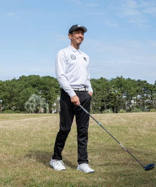 FILA GOLF シャツ 「FILA GOLF/フィラゴルフ」プリント裏起毛長袖