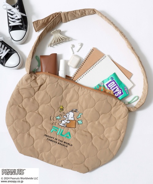 FILA - スヌーピー　フィラ　ボール柄　セット PEANUTS ショルダーバッグ バッグ FILA×PEANUTSコラボ