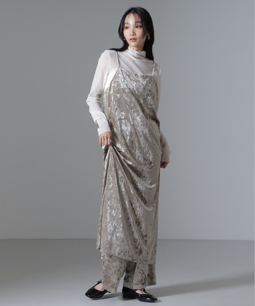 NANO universe（ナノ・ユニバース） ワンピース ベロアキャミソール