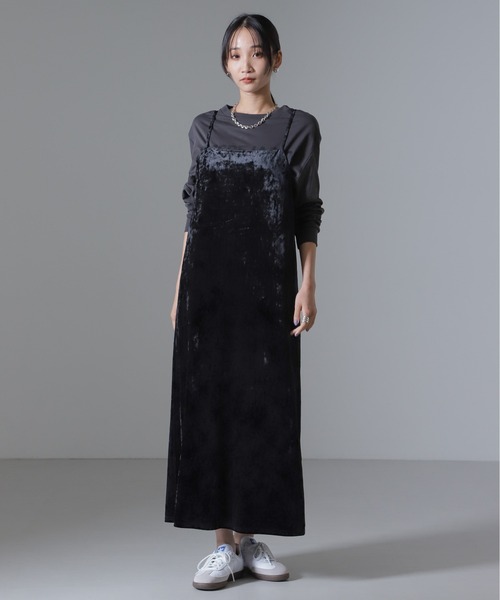 未使用❗️unoa ウノア　トップス　ベロアキャミソール NANO universe（ナノ・ユニバース） ワンピース ベロアキャミソール