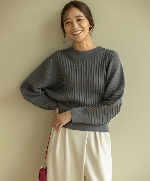 ニット セーター ELENAスパンコールドルマン ニット レディース 組曲 ニット セーター ELENAスパンコールドルマン レディース