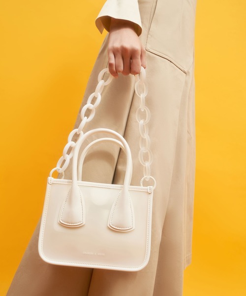 CHARLES & KEITH 2WAYバッグポーチ付き CHARLES ＆ KEITH（チャールズ&キース） 「CHARLES & KEITH」 2WAY