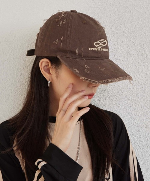 LA VORAGINE（ラ ヴォラジネ） キャップ 帽子 ロゴ刺繍ベースボール