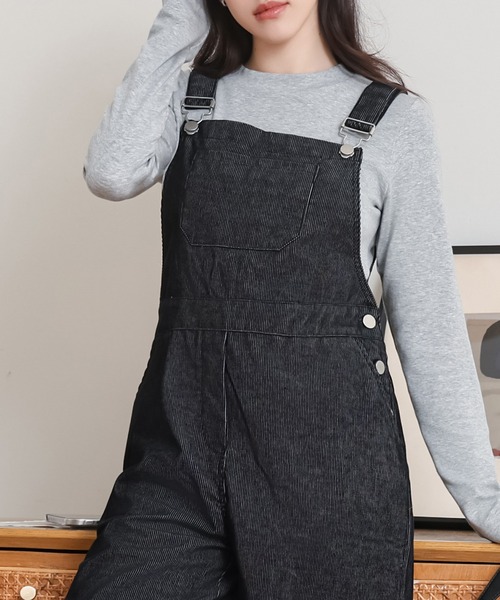 SUWDEE サロペット オーバーオール corduroy all in one レディース