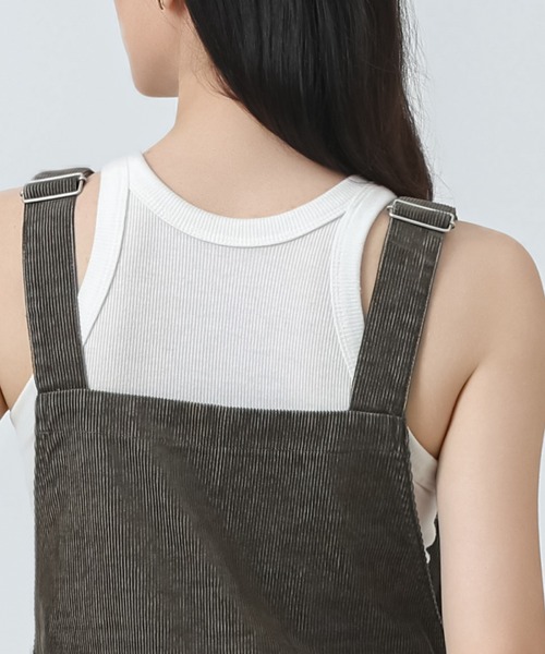 SUWDEE サロペット オーバーオール corduroy all in one レディース