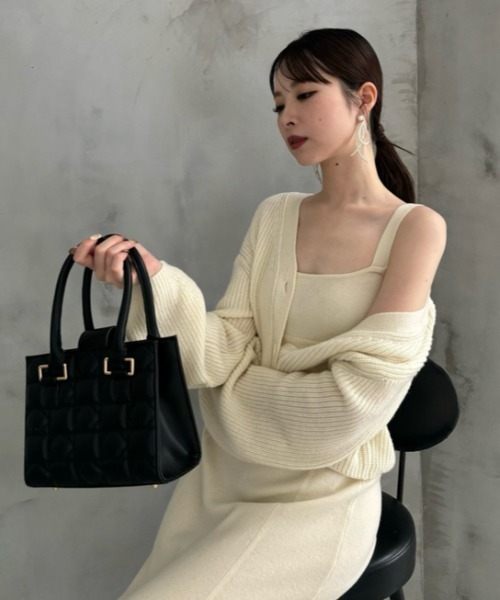 FRAY I.D バッグ ハンドバッグ キルティングトップハンドルバッグ 