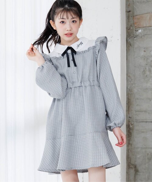 algy（アルジー） ワンピース ドッキング風ガーリーワンピ キッズ 子供