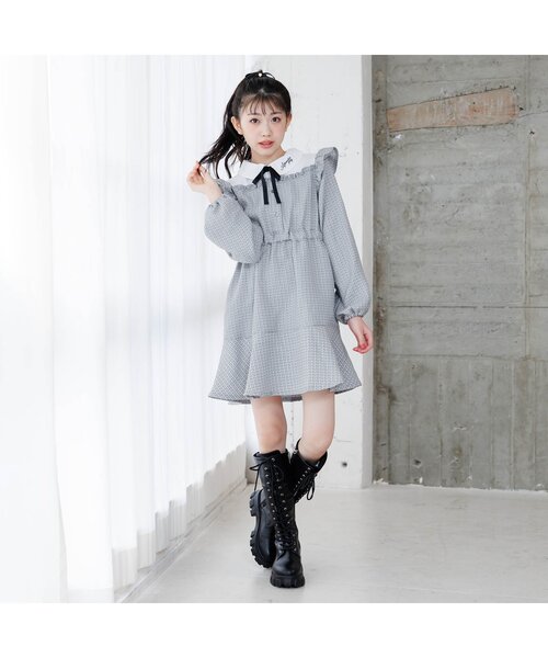 algy（アルジー） ワンピース ドッキング風ガーリーワンピ キッズ 子供