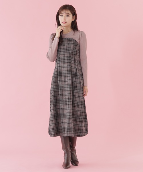 JILL by STUART ワンピース オリジナルミックスツィードチェック