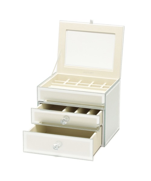 LAZY SUSAN ジュエリーボックス　ジュエリーケース　箱付き ジュエリーボックス LAZY SUSAN ジュエリーケース 水色 指輪ケース