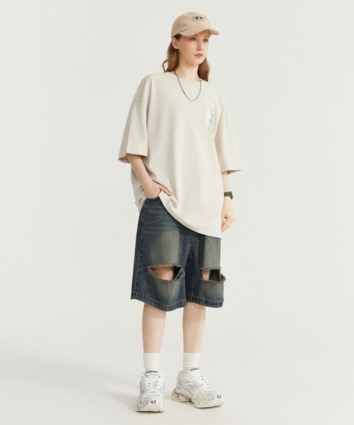 「CORPUS TOKYO」 「inflation」デニムハーフパンツ 3 サックスブルー メンズ