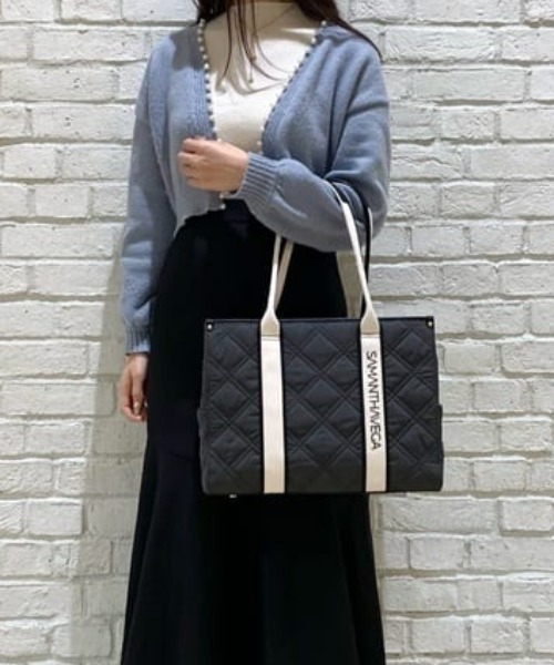 Samantha Vega（サマンサベガ） トートバッグ ロゴテープキルティング